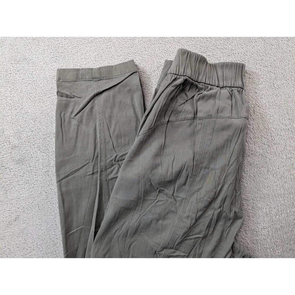 Lululemon Lab High Rise Tapered Pants Sage Green Grey Size 4 25 Inch Inseam